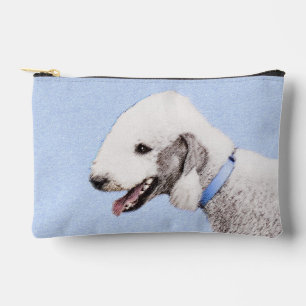 Pochette À Accessoires Peinture de Terrier Bedlington de couleur sable Ar