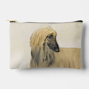 Pochette À Accessoires Peinture rouge masquée noir Hound Afghan Pet Dog A