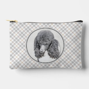 Pochette À Accessoires Peinture standard de caniche Parti Black White Chi