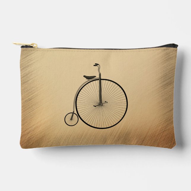 Pochette À Accessoires Penny-Farthing High-Wheel Antique Bicycle Rustic (Recto)