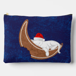 Pochette À Accessoires Père Noël Kitty et la lune de pain d'épices