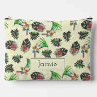Perroquets Tropicaux et Motif Floral Personnalisés