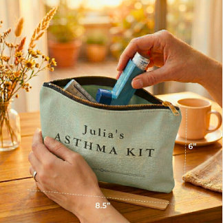 Pochette À Accessoires Personalized Asthma Kit Pouch – Medical Bag