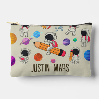 Pochette À Accessoires Personalized Astronauts and Planets Back to School