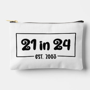 Pochette À Accessoires Personnalisé 21e anniversaire 21 dans 24 Est 2003 