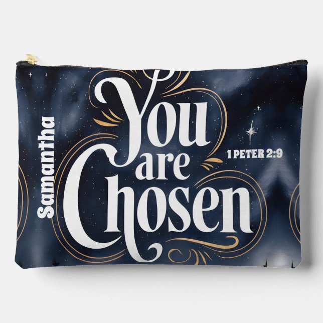 Pochette À Accessoires Personnalisé Vous Êtes Choisi Femmes Chrétiennes (Recto)
