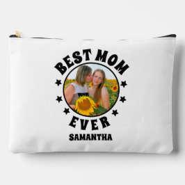 Pochette À Accessoires Personnalisée Meilleure maman Jamais Photo Fête de