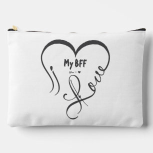 Pochette À Accessoires Personnalisez J'adore mon BFF • Vous = ♥