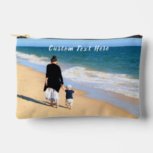 Pochette À Accessoires Personnalisez votre photo et texte personnalisés