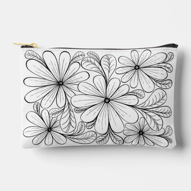 Pochette À Accessoires Pétales Jouer Poche Zipper (Recto)