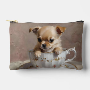 Pochette À Accessoires Petit plaisir : chiot chihuahua dans une tasse à t