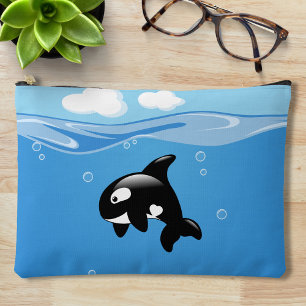 Pochette À Accessoires Petite Orca baleine dans l'océan