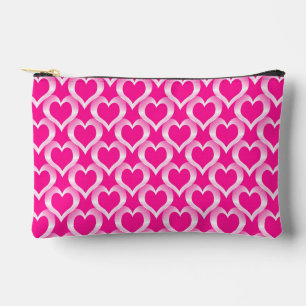 Pochette À Accessoires Petits cœurs roses et blancs motif petit