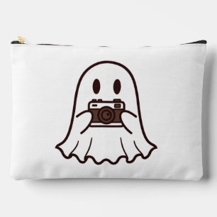 Pochette À Accessoires Photographe fantôme mignon d'Halloween