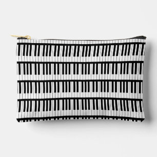 Pochette À Accessoires Piano noir et blanc Musicien Instrument