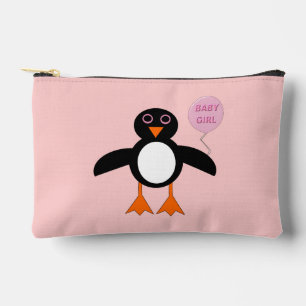 Pochette À Accessoires Pingouin mignon rose bébé fille