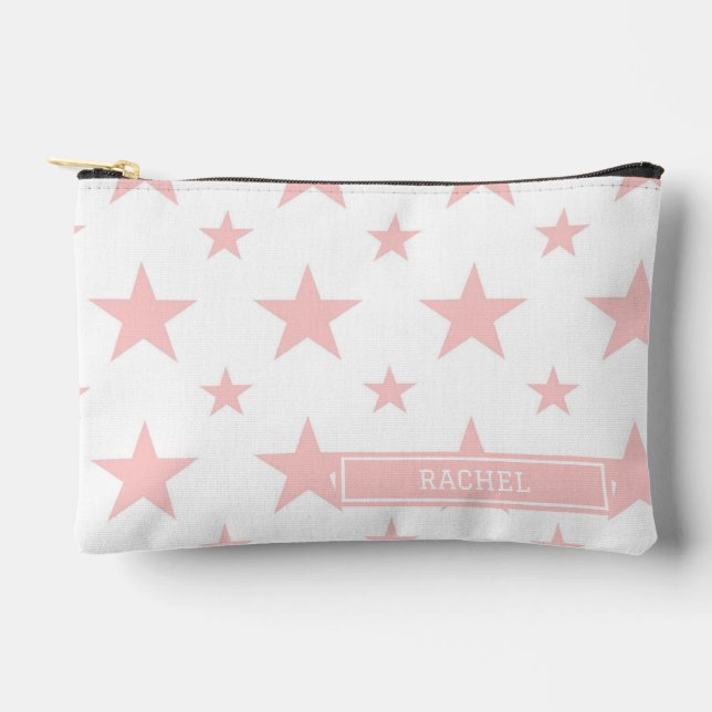 Pochette À Accessoires Pink Stars Pattern Constellation Pencil Case (Recto)