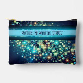 Pochette À Accessoires Pixel Bokeh