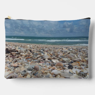 Pochette À Accessoires Plage de l'océan Atlantique aux coquillages de Flo
