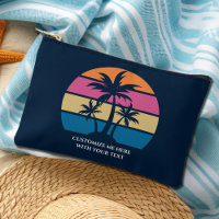 Plage Personnalisée Vacances Cute Tropical Palm Tr