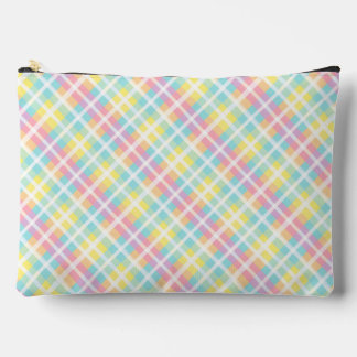Pochette À Accessoires Plaid couleur pastel
