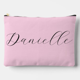 Pochette À Accessoires Plutôt rose minimaliste Élégant Personnalisé
