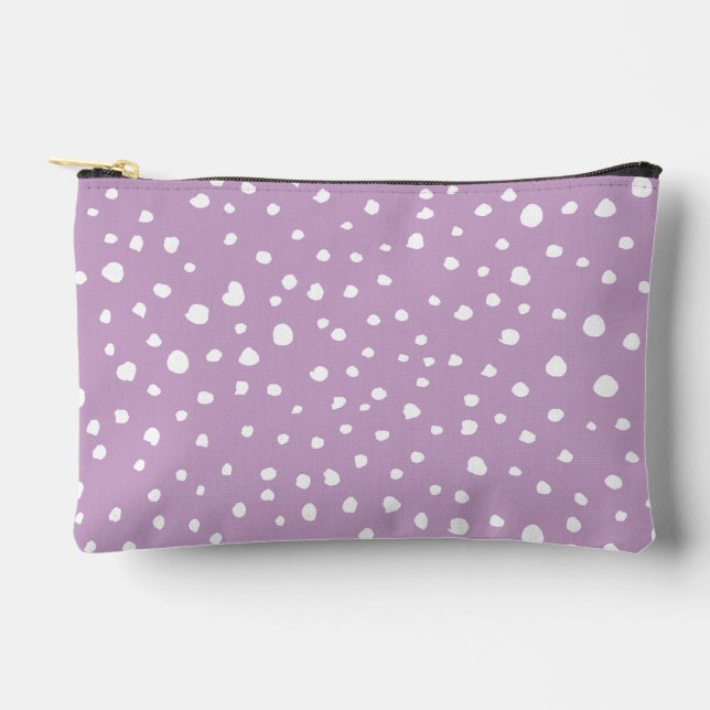 Pochette À Accessoires Points Dalmatiens Lilac, Points Dalmatiens, Pots D (Recto)