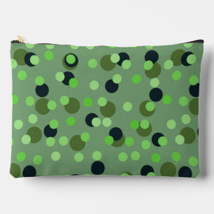 Pochette À Accessoires points verts de différentes nuances