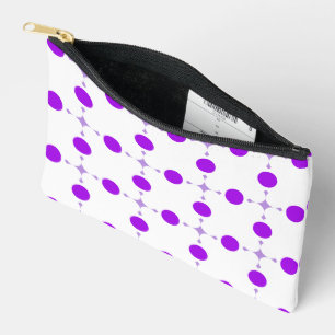 Pochette À Accessoires Pois violets, Motif à points Polka, points, pointi
