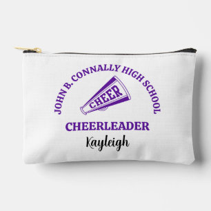 Pochette À Accessoires Pom-pom Personnalisé de Cheerleader de Lycée Viole