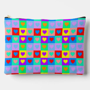 Pochette À Accessoires Pop Art Heart Motif
