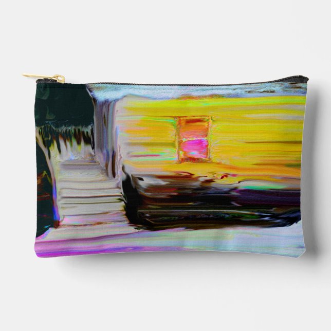 Pochette À Accessoires porte jaune (Recto)