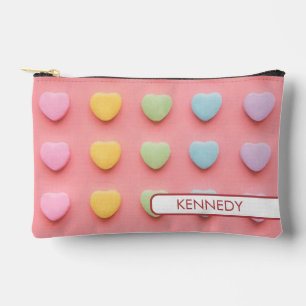 Pochette À Accessoires Portrait de Coeurs de bonbons