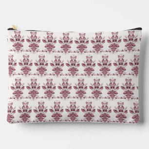 Pochette À Accessoires Pouch Accessoire Feuille Rouge moderne