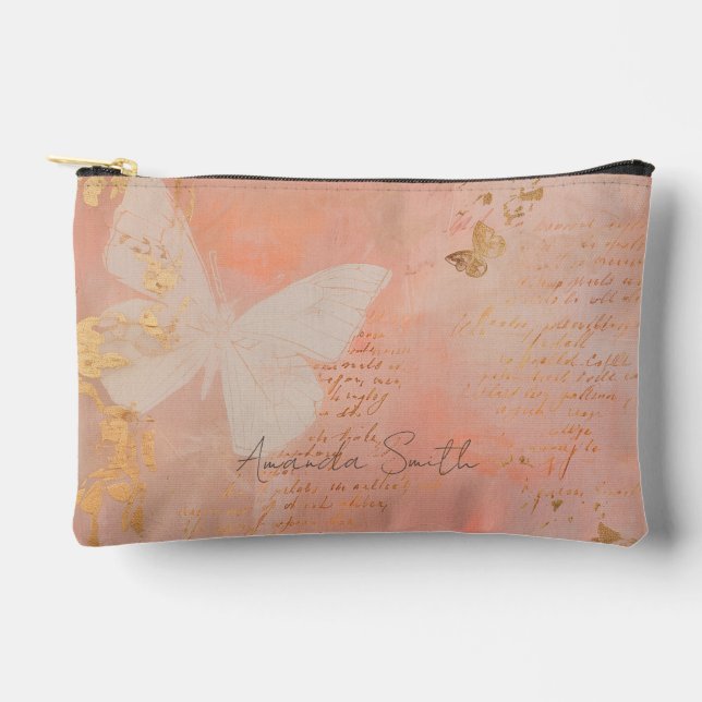 Pochette À Accessoires Pouch Accessoire Papillon personnalisé (Recto)