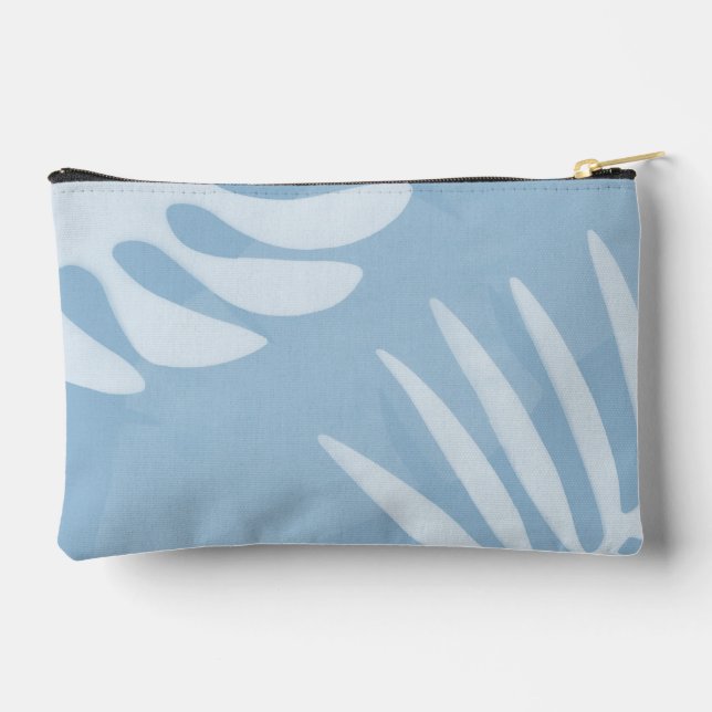 Pochette À Accessoires Poussette bleu ciel Feuille Palm (Verso)