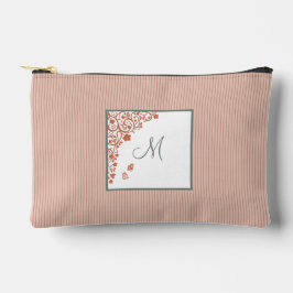 Pochette À Accessoires Poussière Peach Stripe Terracotta Papillon Monogra