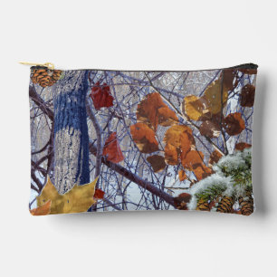 Pochette À Accessoires Première scène d'hiver de neige Camouflage peintur