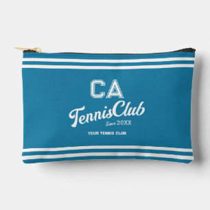 Pochette À Accessoires Preppy Blue Tennis Club Custom Crest Party
