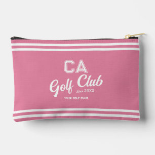 Pochette À Accessoires Preppy Pink Golf Club Custom Crest