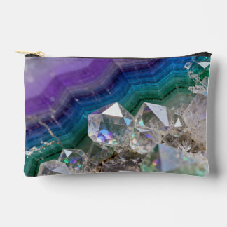 Pochette À Accessoires Prismatic Quartz Fusion Vibrant Crystal Design