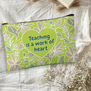 Pochette À Accessoires Professeur disant botanique vert citron