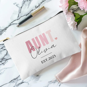 Pochette À Accessoires Promu à Tante EST 2025   Nom personnalisé