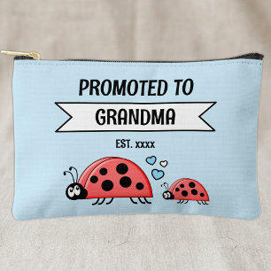 Pochette À Accessoires Promue grand-mère coccinelles année de création bl