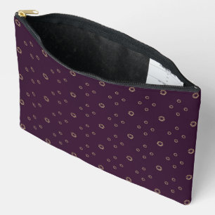 Pochette À Accessoires Prune Soleil Zinnia doré
