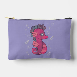 Pochette À Accessoires Punky Seahorse Hippocampe Rose Mignon