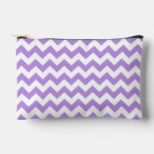 Pochette À Accessoires Purple Zigzag, Purple Chevron, Motif géométrique