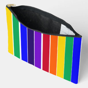 Pochette À Accessoires Rayures arc-en-ciel