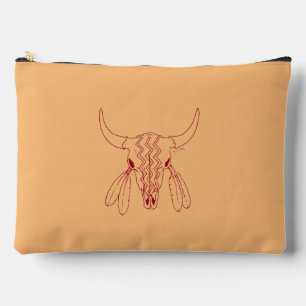 Pochette À Accessoires Red Ghost Dance Buffalo ligne tan poche
