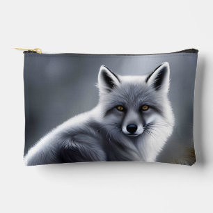 Pochette À Accessoires Renard d'argent magnifique